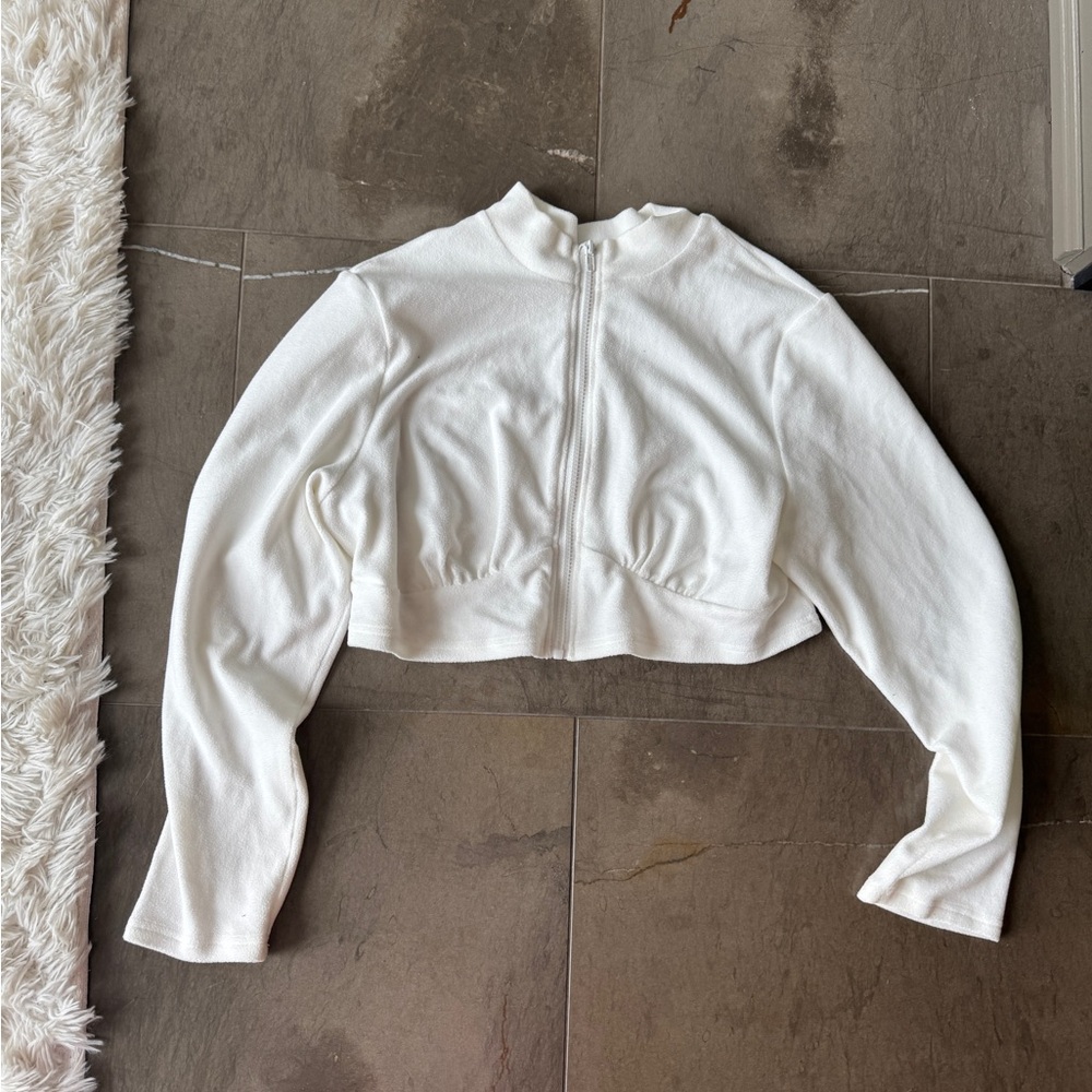 SHEIN White Cropped Jacket